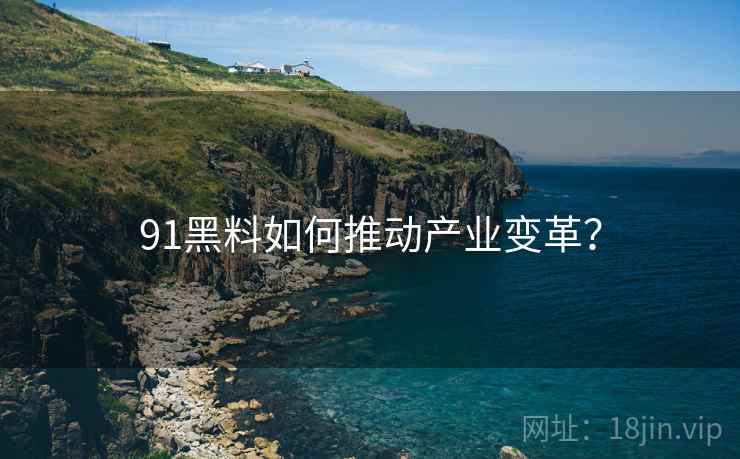 91黑料如何推动产业变革？