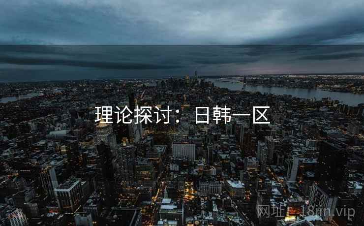 理论探讨：日韩一区