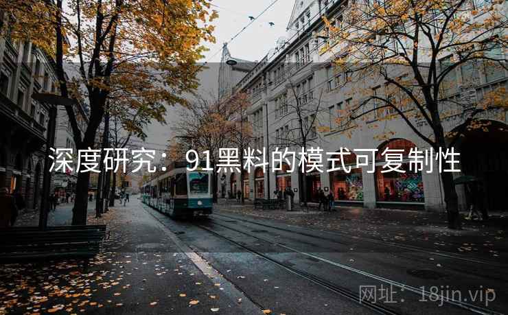深度研究：91黑料的模式可复制性