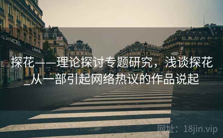 探花——理论探讨专题研究，浅谈探花_从一部引起网络热议的作品说起