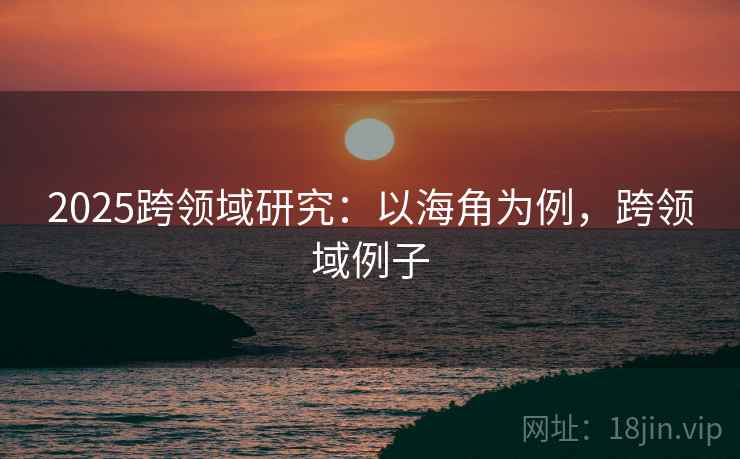 2025跨领域研究：以海角为例，跨领域例子
