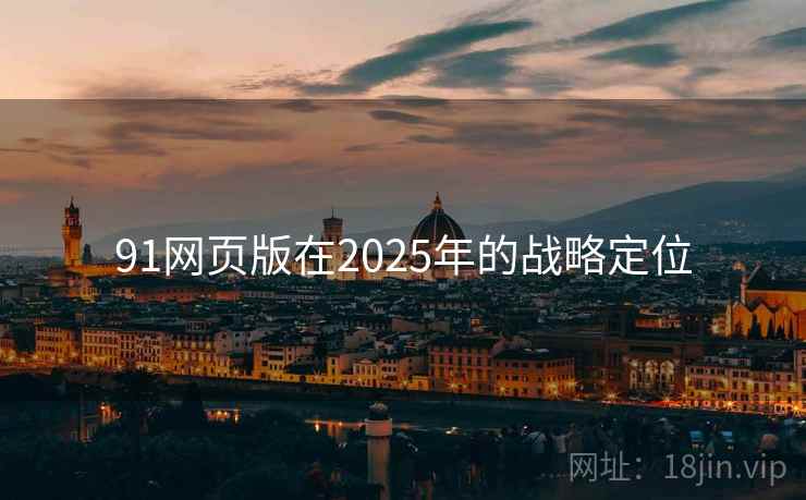 91网页版在2025年的战略定位
