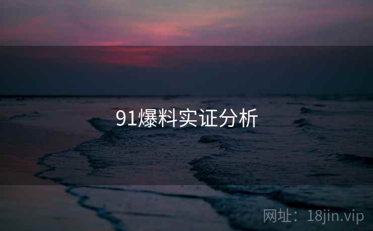 91爆料实证分析