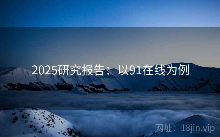 2025研究报告：以91在线为例